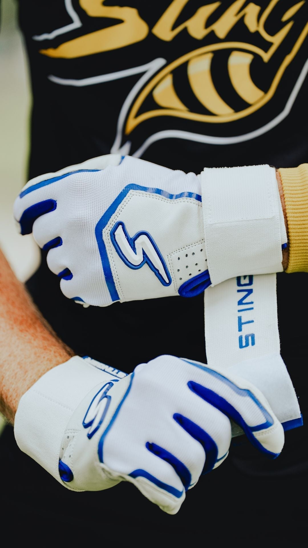 Winder Series Batting Gloves - Royal & White - Maximum Velocity Sports