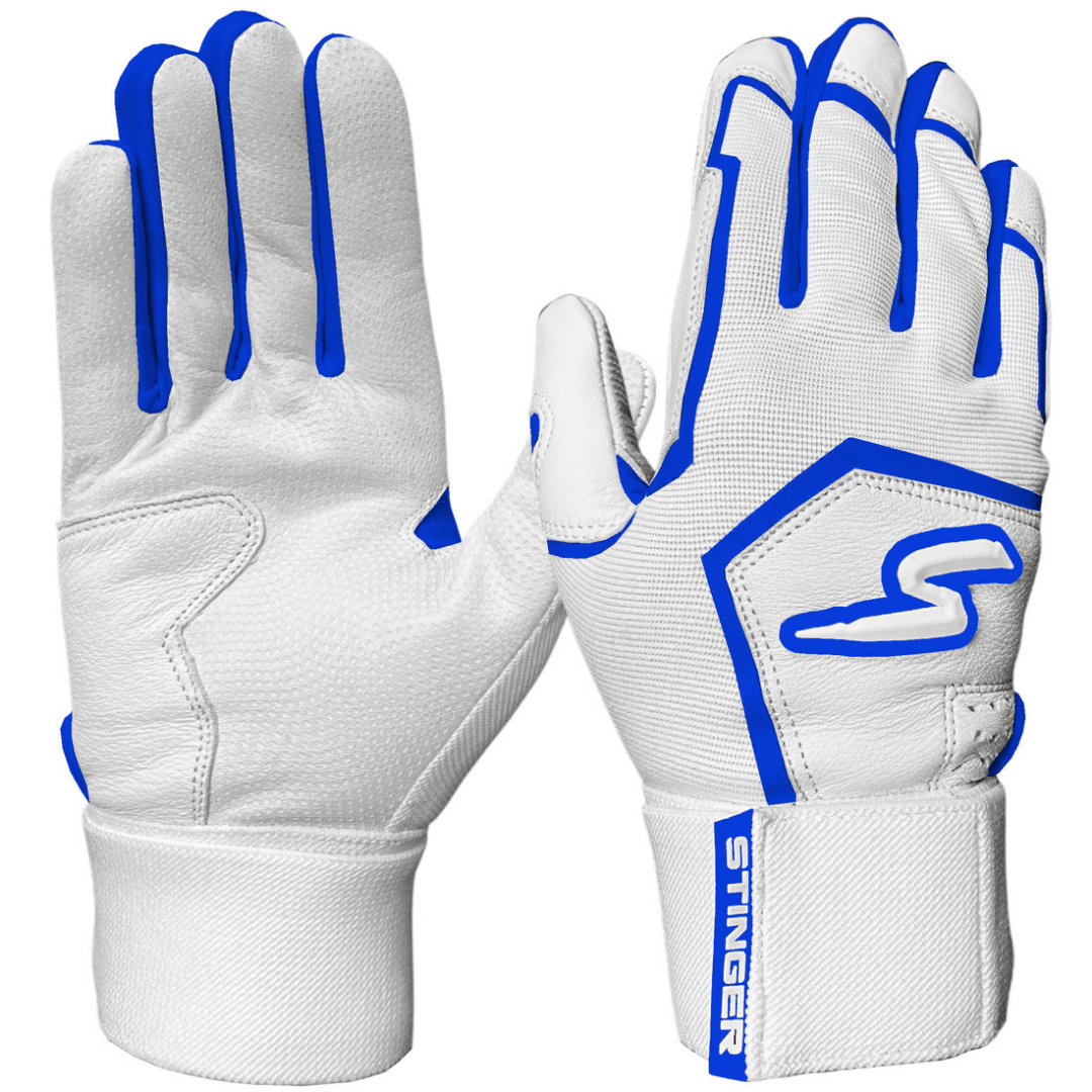 Winder Series Batting Gloves - Royal & White - Maximum Velocity Sports