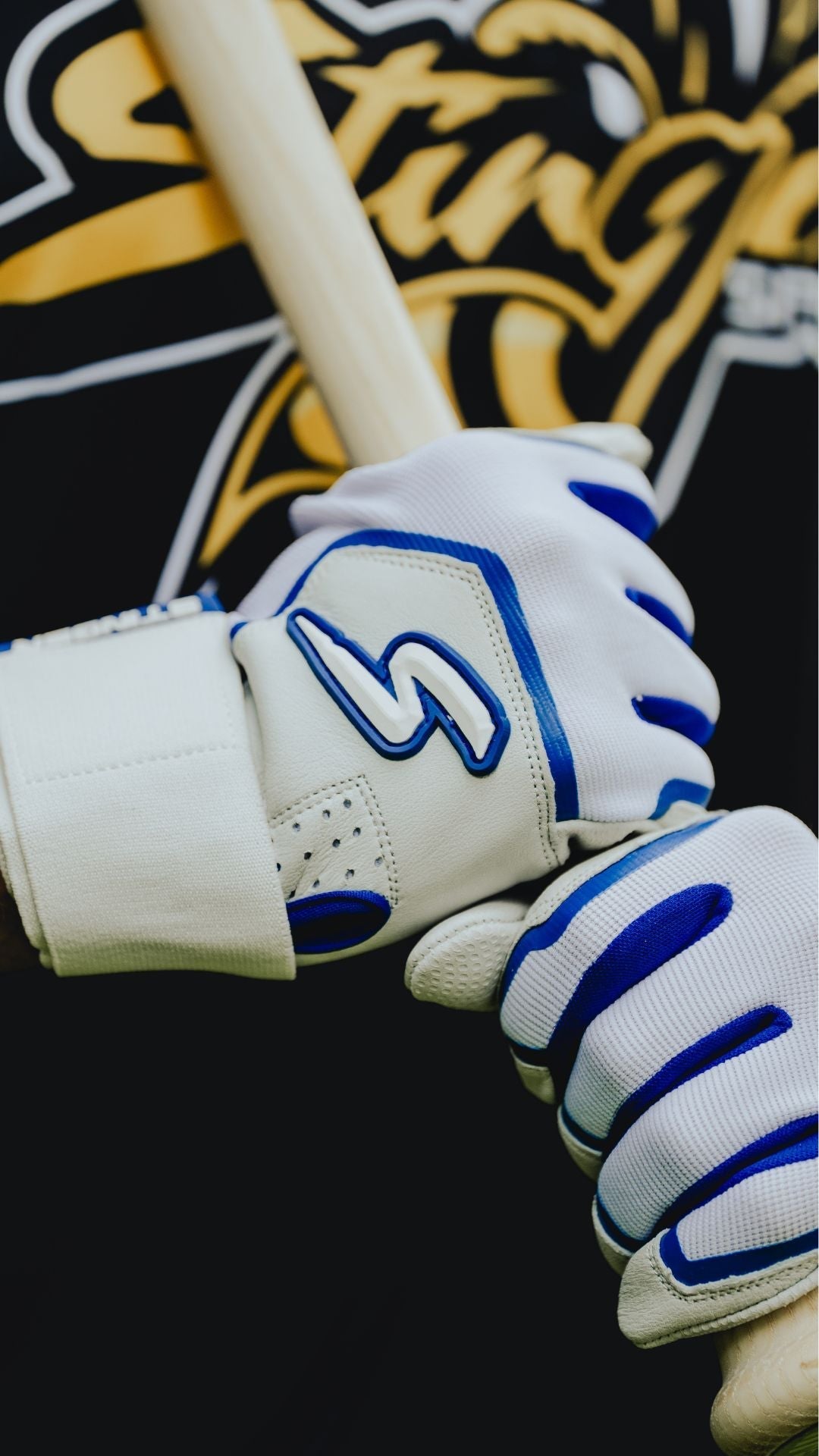 Winder Series Batting Gloves - Royal & White - Maximum Velocity Sports