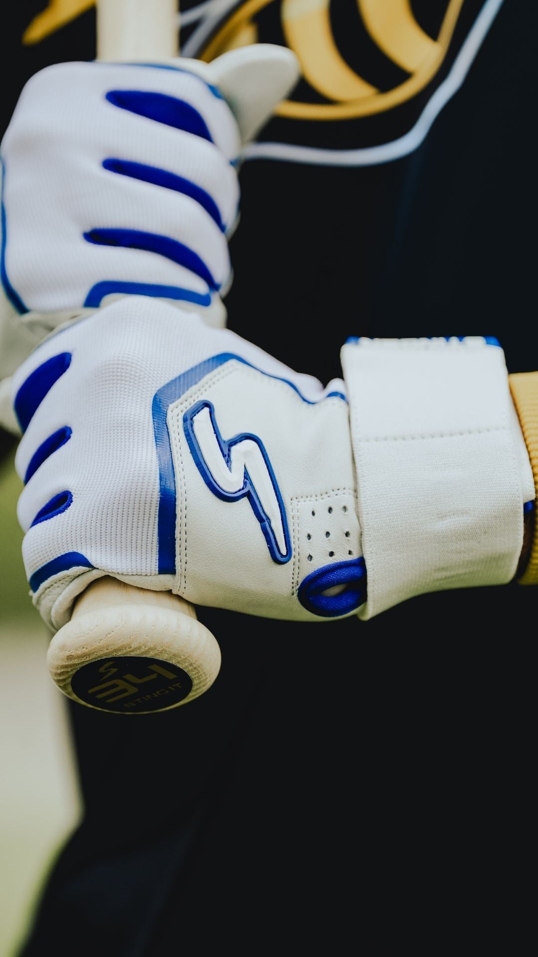 Winder Series Batting Gloves - Royal & White - Maximum Velocity Sports