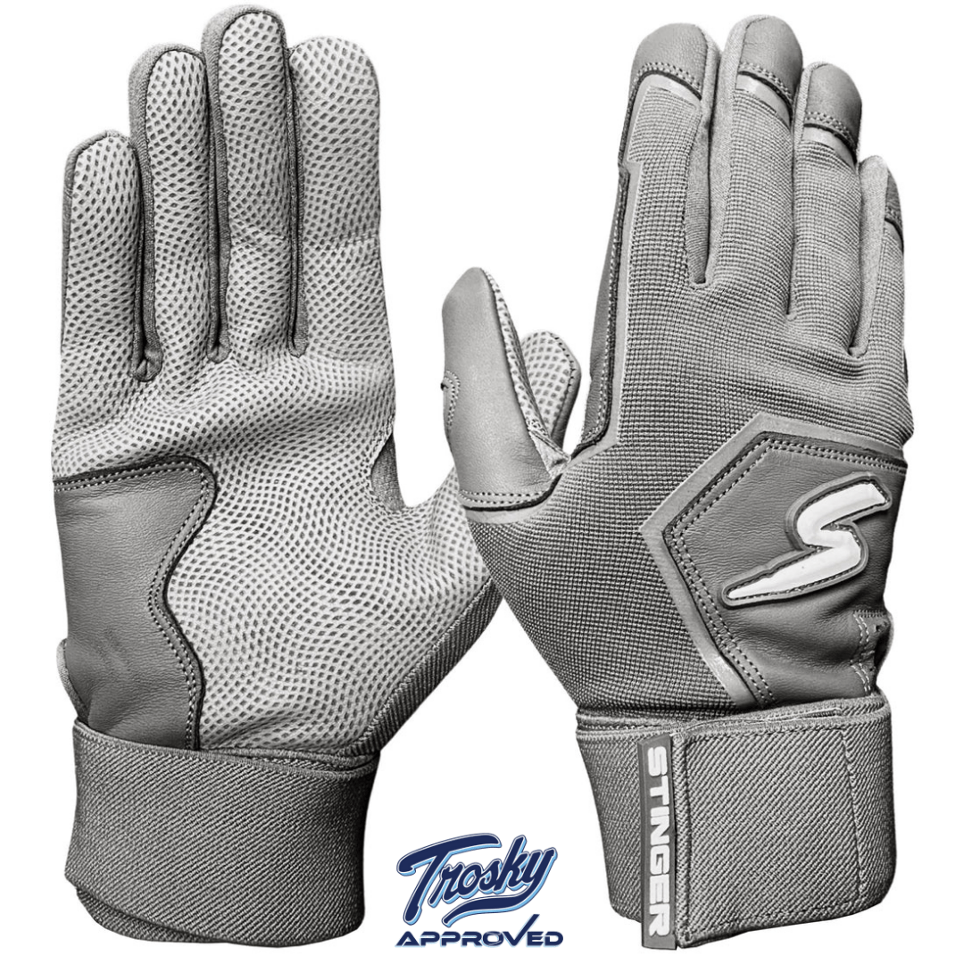 Winder Series Batting Gloves - Smoke Gray - Maximum Velocity Sports