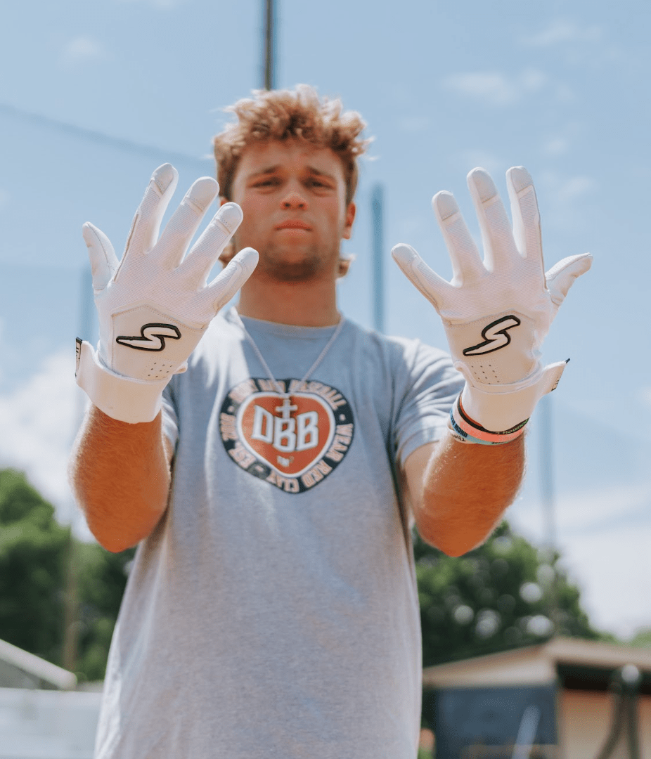 Winder Series Batting Gloves - White Out - Maximum Velocity Sports