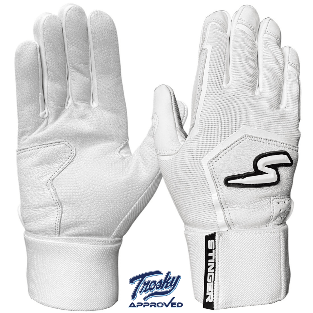 Winder Series Batting Gloves - White Out - Maximum Velocity Sports