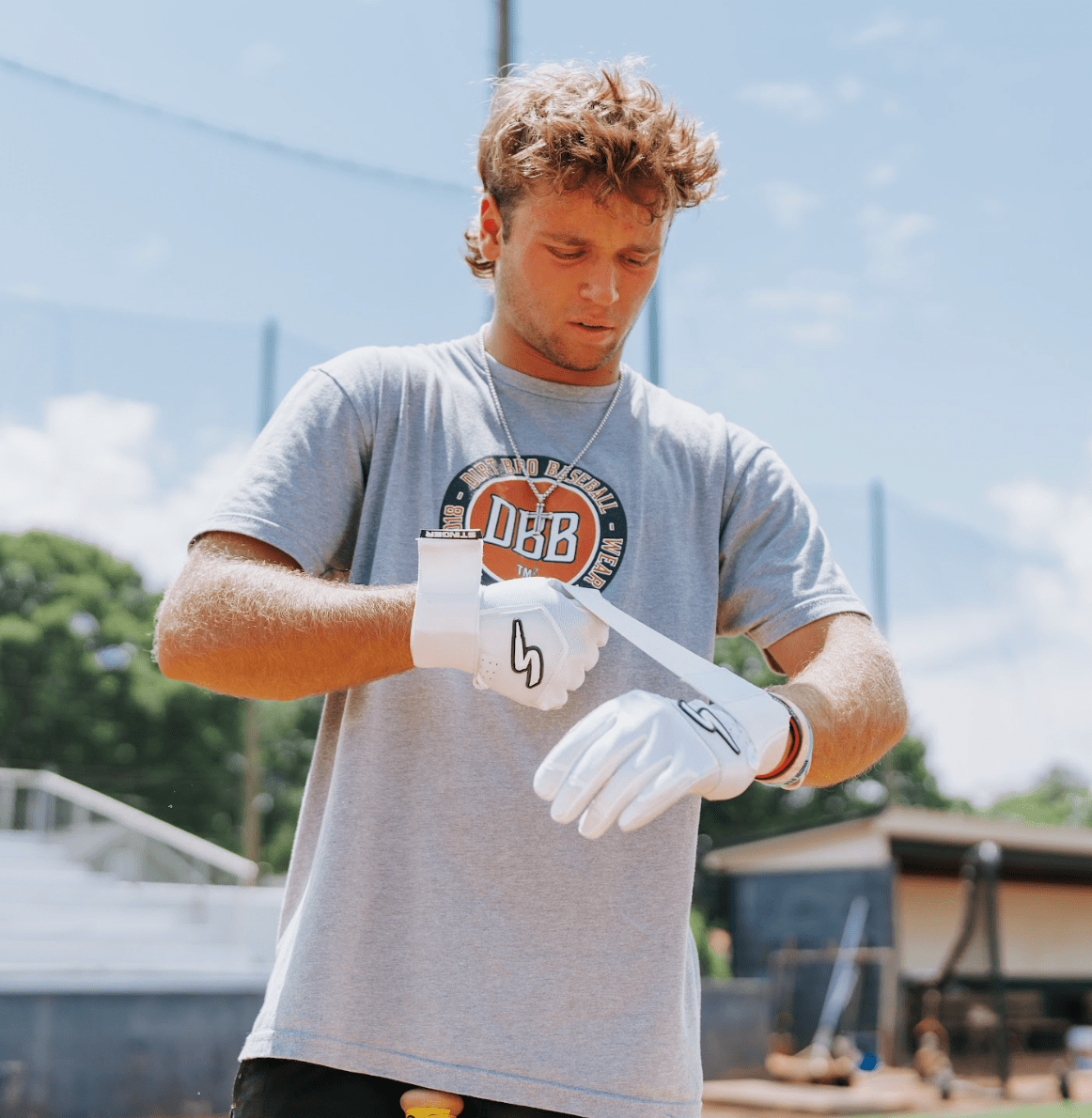 Winder Series Batting Gloves - White Out - Maximum Velocity Sports