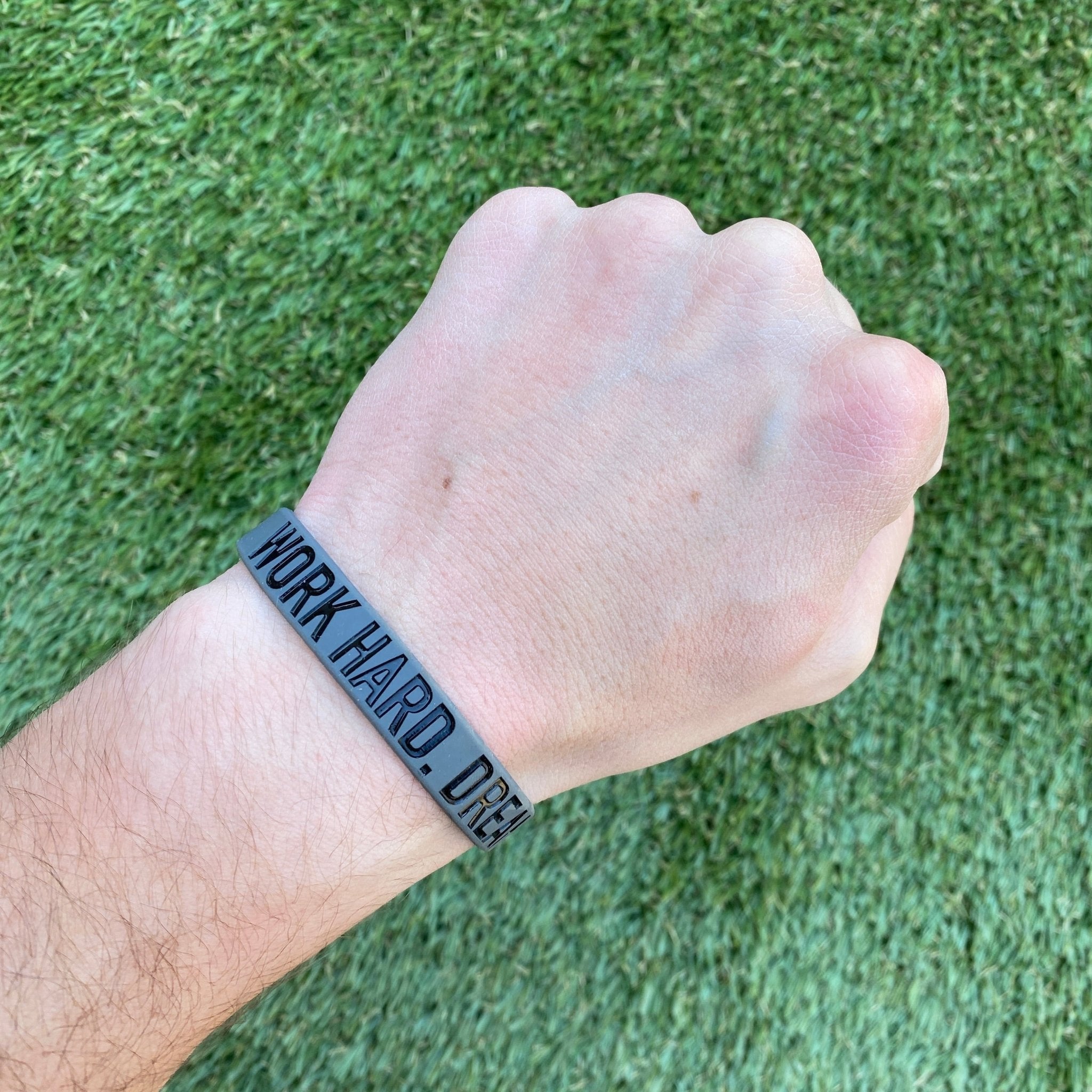 WORK HARD. DREAM BIG. Wristband - Maximum Velocity Sports