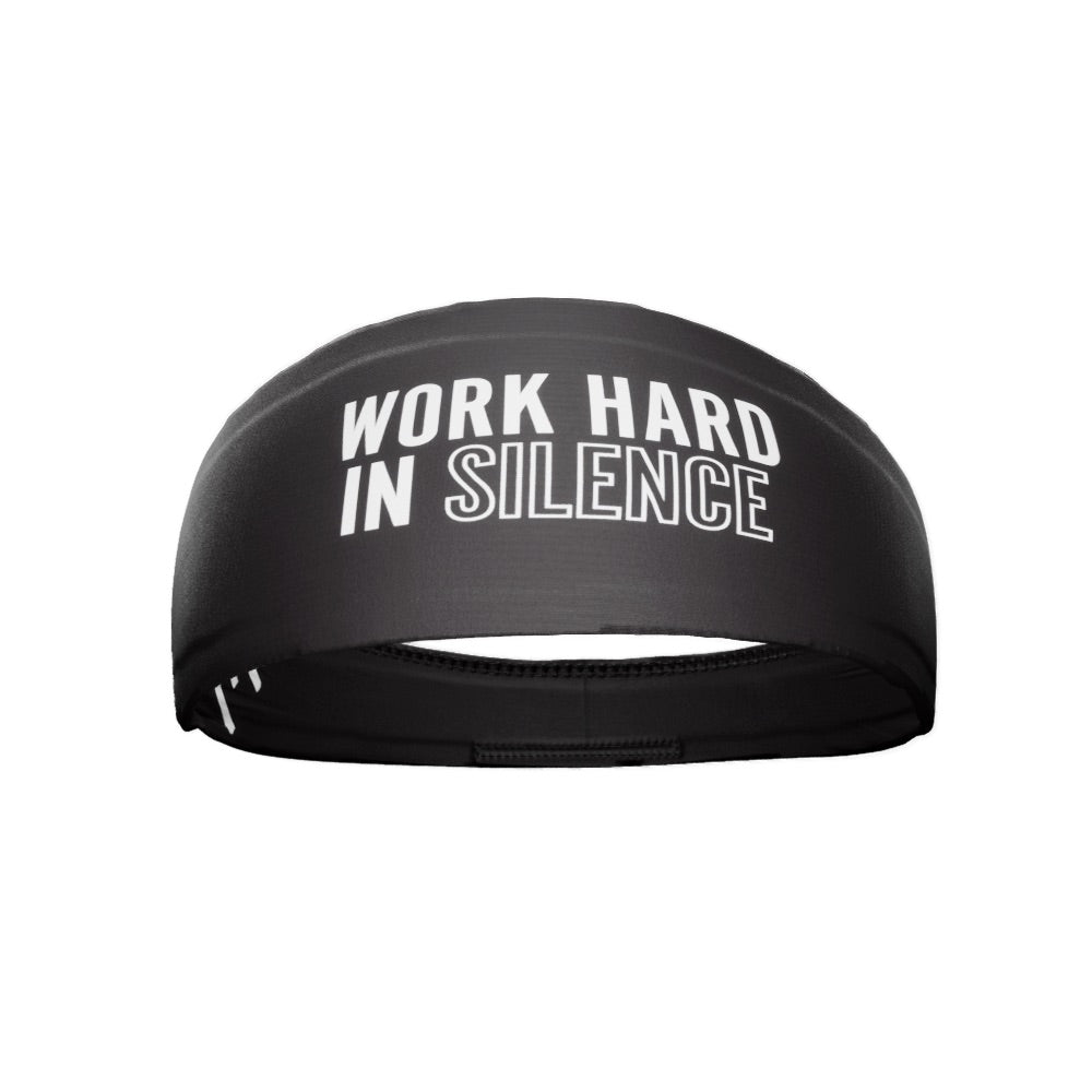 Work Hard In Silence Headband - Maximum Velocity Sports