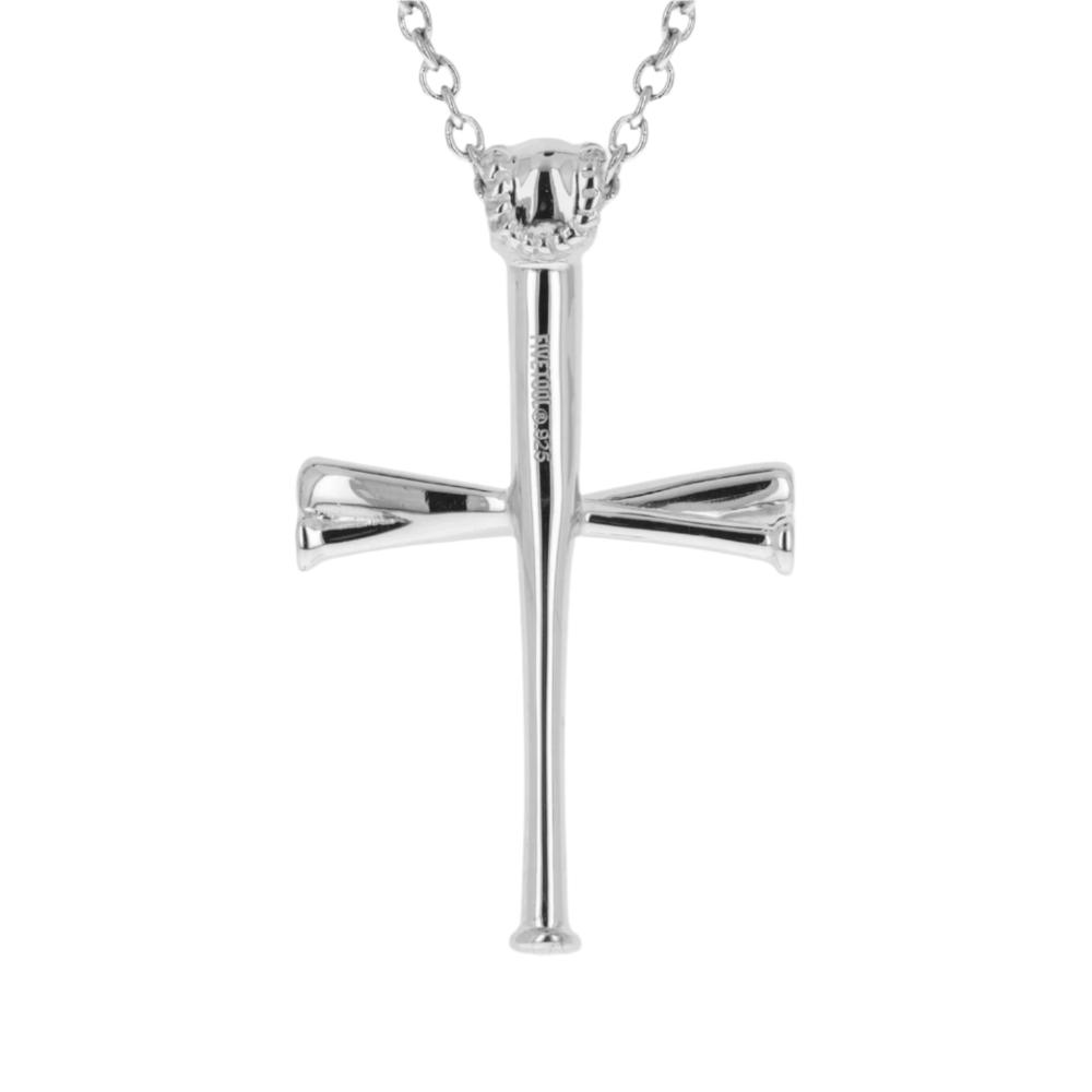 XL 2.0 Baseball Bat Cross Necklace - Maximum Velocity Sports