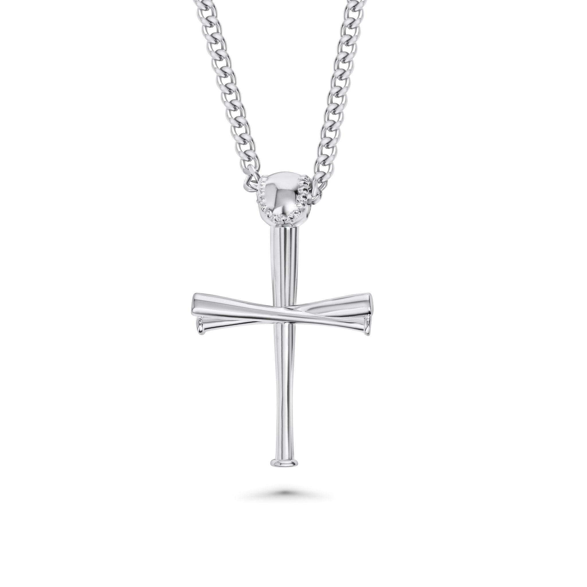 XL 2.0 Baseball Bat Cross Necklace - Maximum Velocity Sports