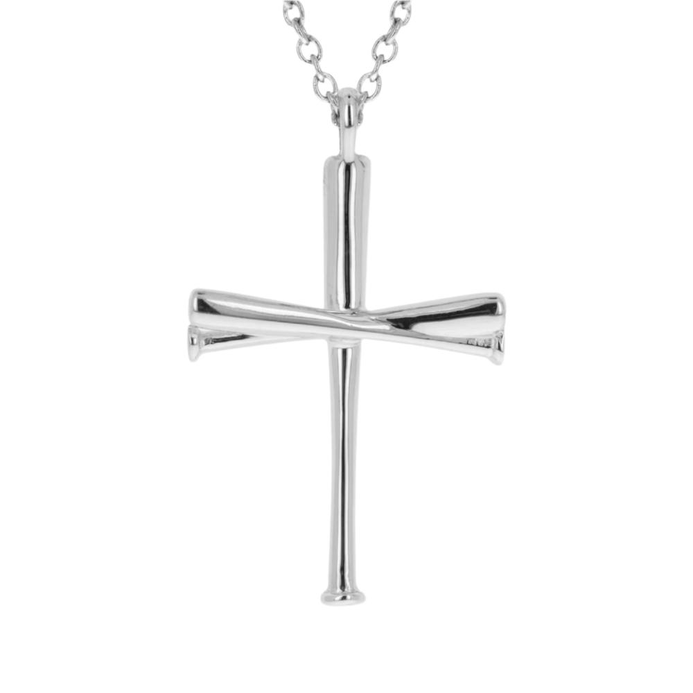 XL Baseball Bat Cross Necklace - Maximum Velocity Sports