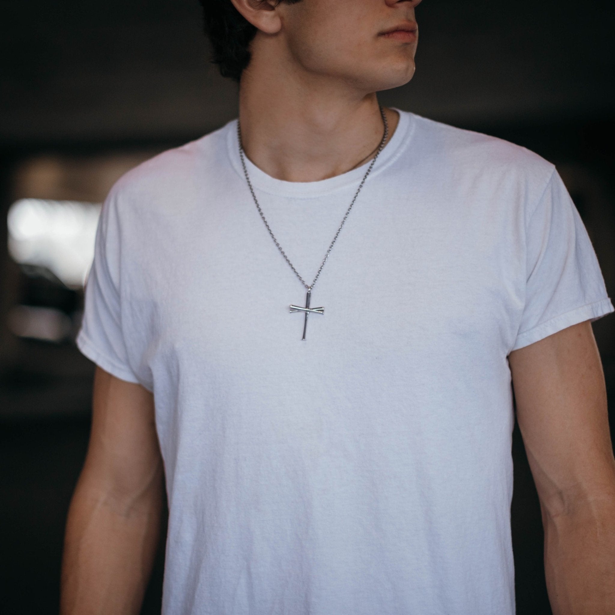 XL Baseball Bat Cross Necklace - Maximum Velocity Sports