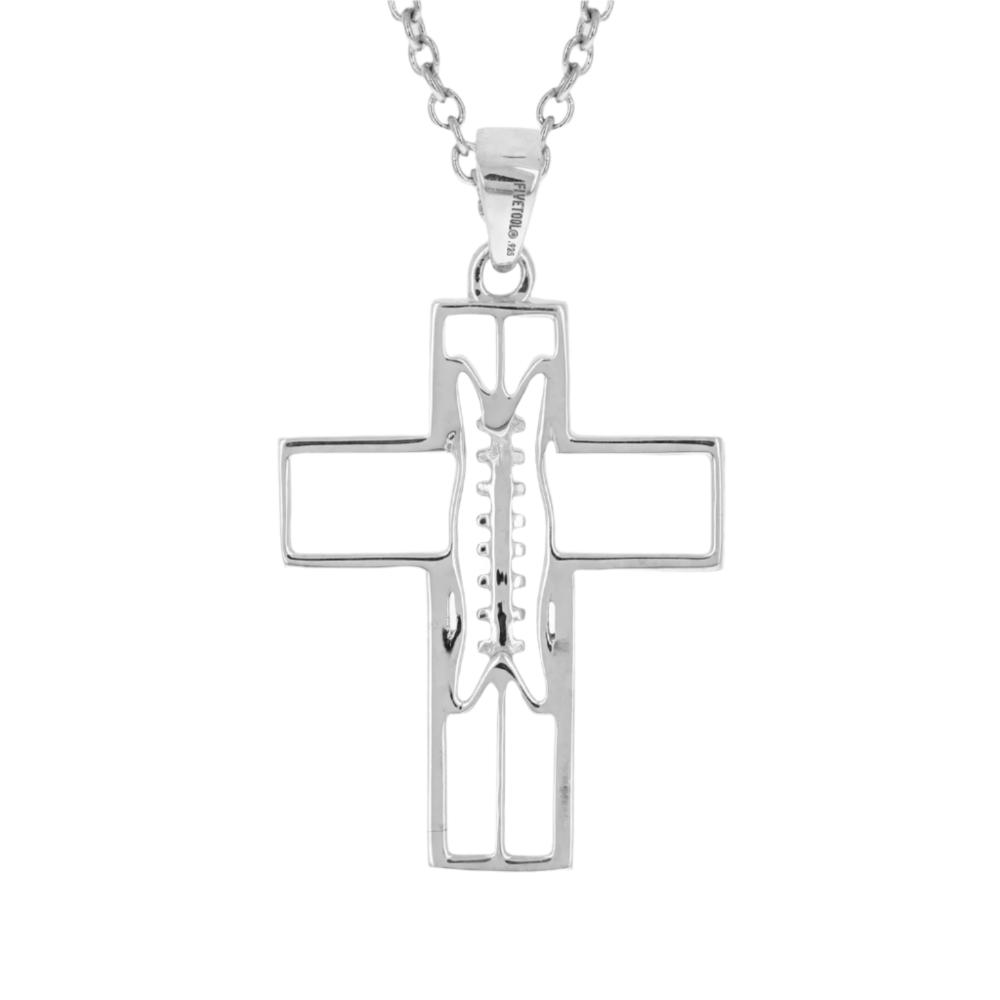 XL Gridiron Football Cross Necklace - Maximum Velocity Sports
