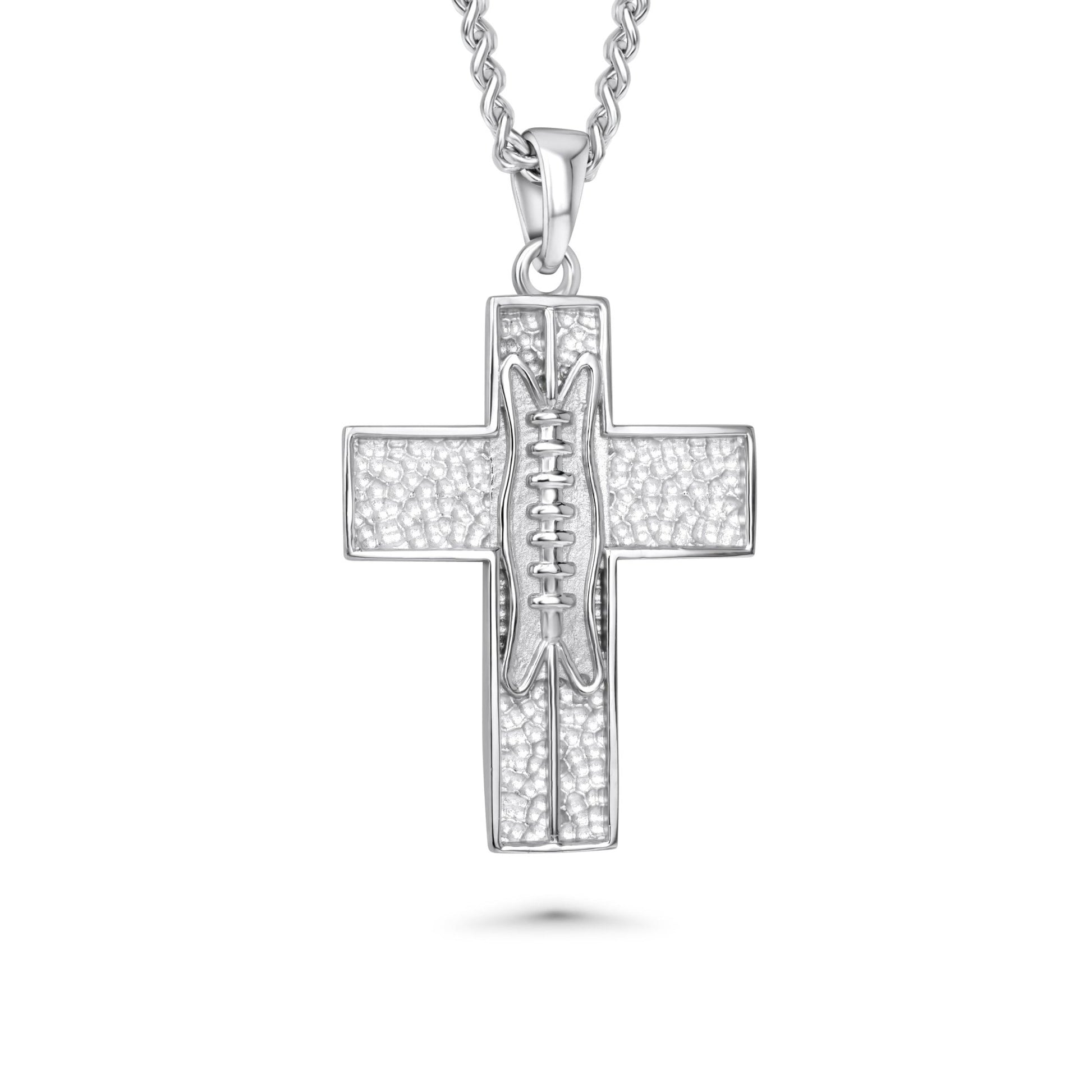 XL Pigskin Football Cross Necklace - Maximum Velocity Sports