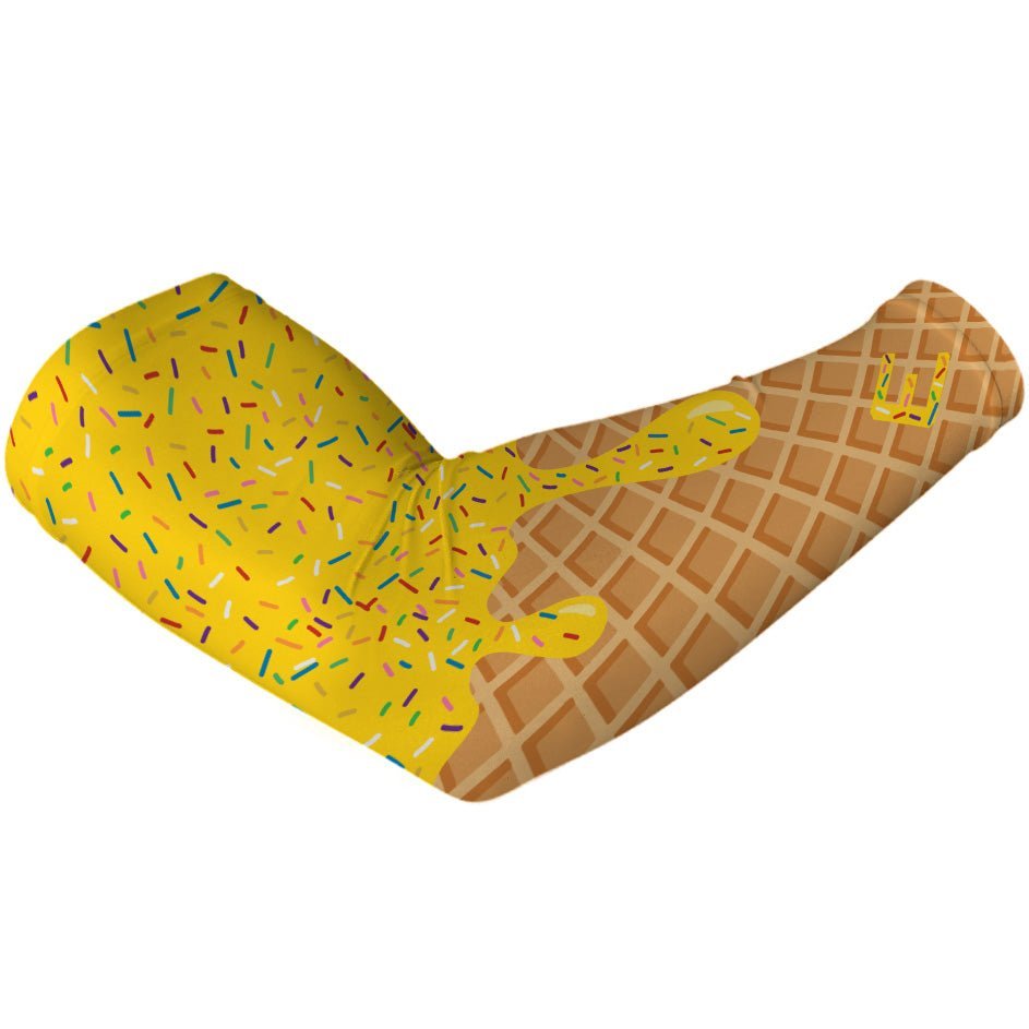 Yellow Ice Cream Arm Sleeve - Maximum Velocity Sports