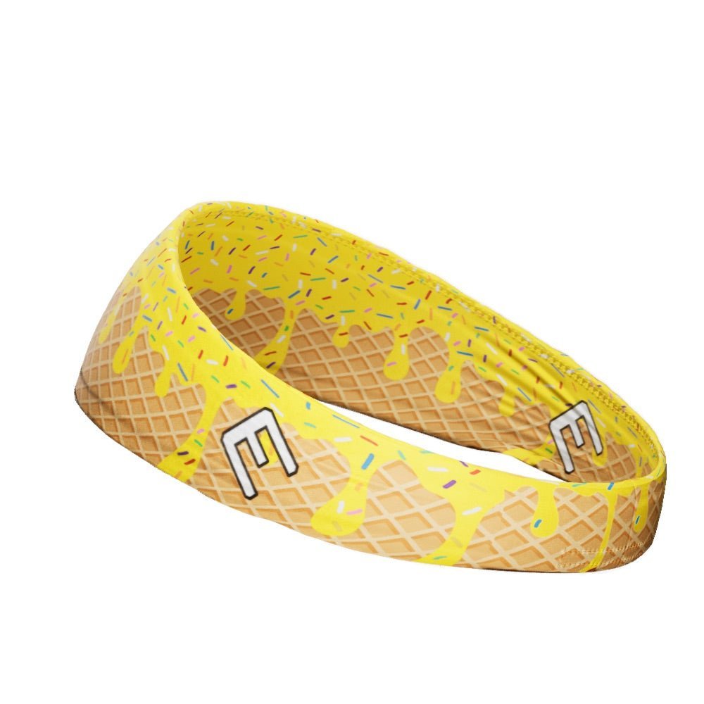 Yellow Ice Cream Headband - Maximum Velocity Sports