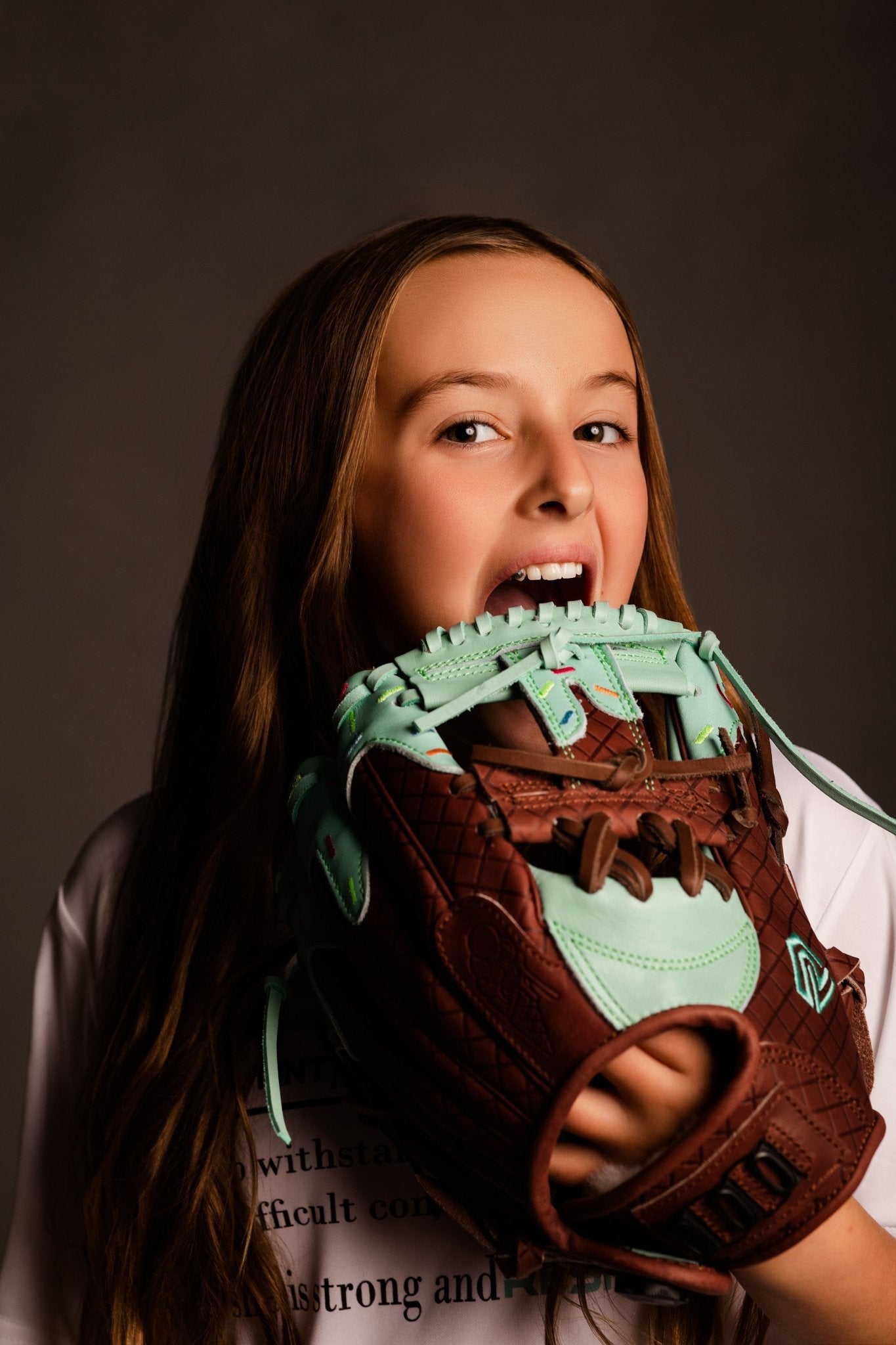 Youth Ball Glove - Ice Cream glove (Mint with Sprinkles) - Maximum Velocity Sports