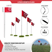 PowerNet 6 Pack Sports Flags - Maximum Velocity Sports