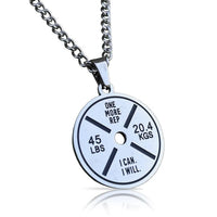 Barbell Plate Pendant With Chain Necklace - Maximum Velocity Sports