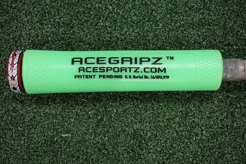INCREASE EXIT VELOCITY & Bat Speed YOUTH MODEL- ACEGRIPZ Medium Straight Handle- 45mm - Maximum Velocity Sports