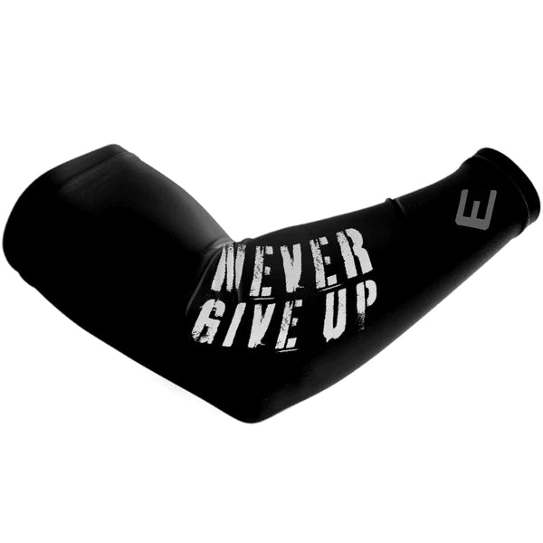 Never Give Up Arm Sleeve - Maximum Velocity Sports