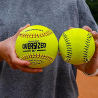 Oversized Softball 3-Pack | 14 Inch Ball Genuine Leather - Maximum Velocity Sports