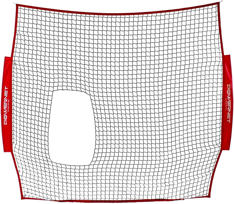 PowerNet 7x7 ft Pitch-Thru Protection Screen for Softball - Maximum Velocity Sports