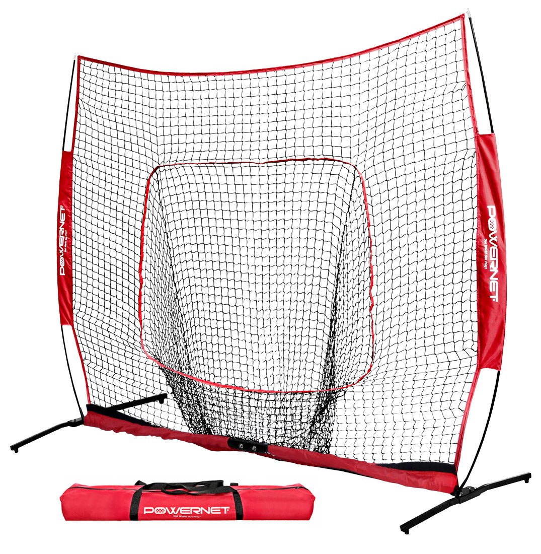 PowerNet 8x8 XLP PRO Net with One Piece Frame - Maximum Velocity Sports