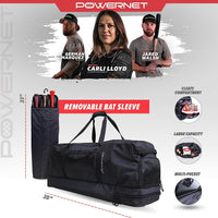 PowerNet Bat Vault Bag | Pro Bat Duffle - Maximum Velocity Sports