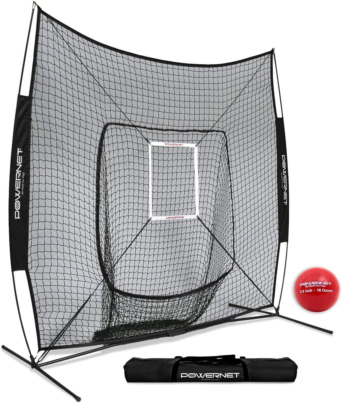 PowerNet DLX 7x7 Baseball Softball Hitting Net - Maximum Velocity Sports