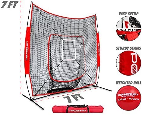 PowerNet DLX 7x7 Baseball Softball Hitting Net - Maximum Velocity Sports