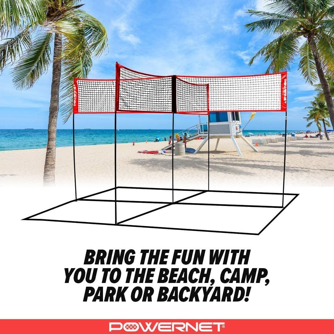 PowerNet Four Square Volleyball Net - Maximum Velocity Sports