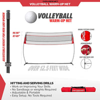 PowerNet Freestanding Volleyball Warm Up Net - Maximum Velocity Sports