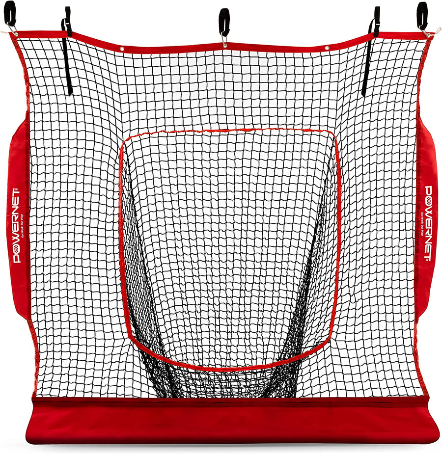 PowerNet Hanging Dual Practice - Net Only 7x7 - Maximum Velocity Sports