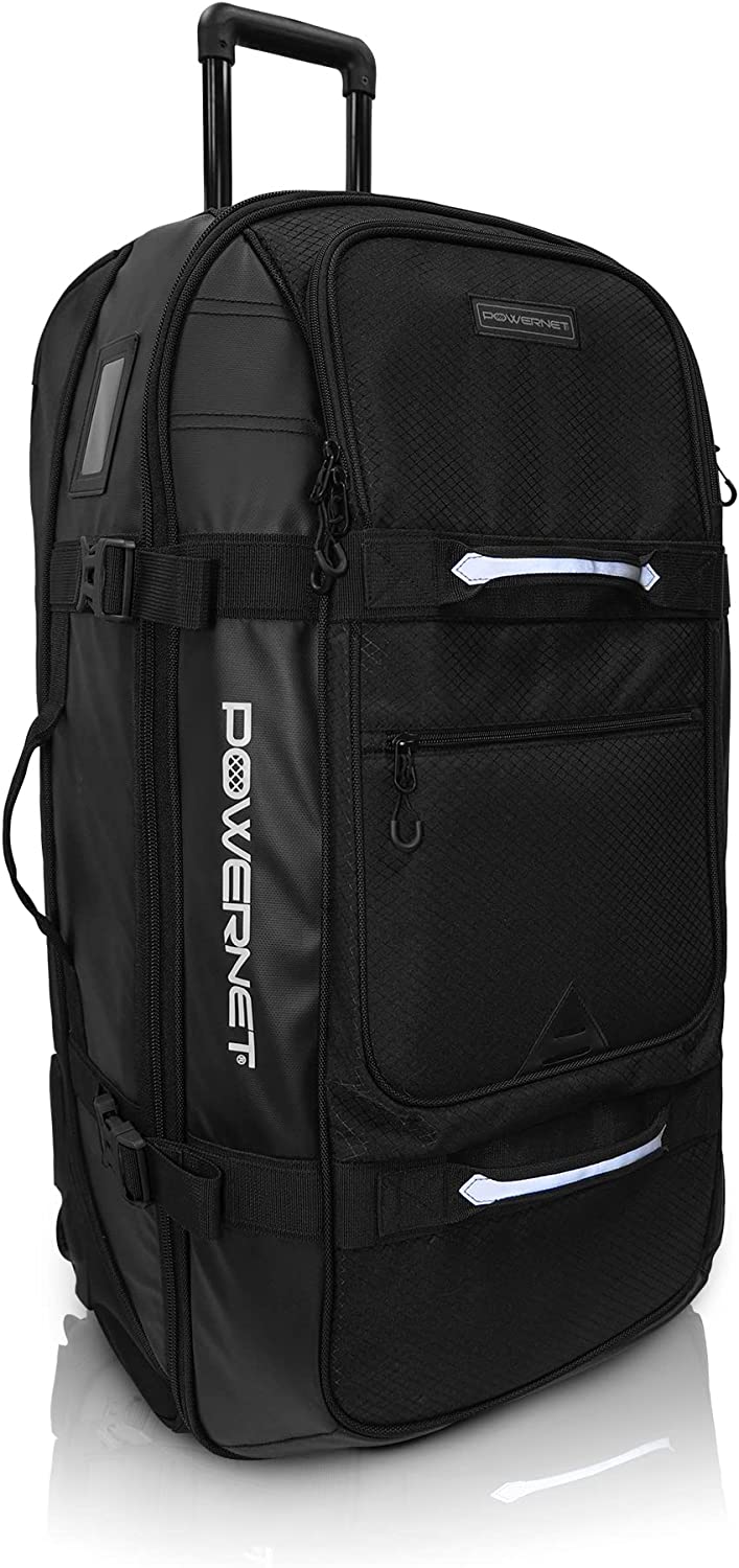 PowerNet Journey Player Large Rolling Travel Bag - Maximum Velocity Sports