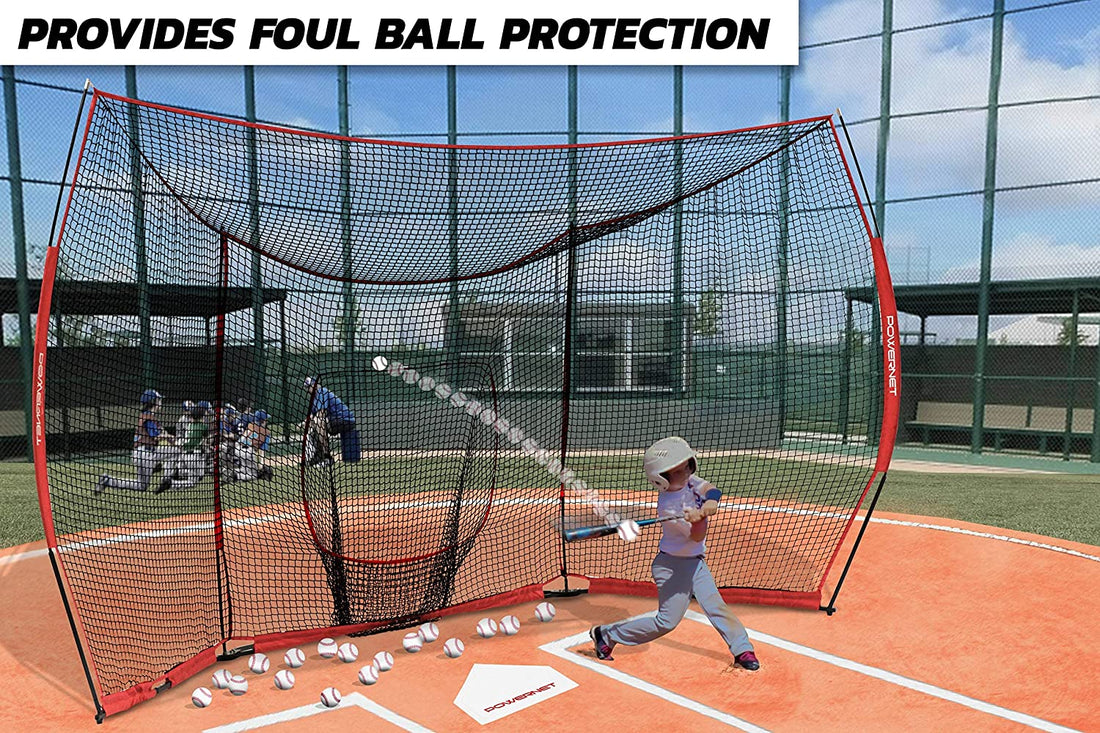 PowerNet Large Portable Baseball Backstop | Maximum Velocity Sports