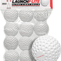 PowerNet Launch F-lite Ultra Light Dimpled Practice Balls for Pitching Machine - Maximum Velocity Sports