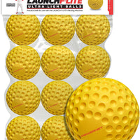 PowerNet Launch F-lite Ultra Light Dimpled Practice Balls for Pitching Machine - Maximum Velocity Sports