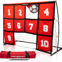 PowerNet Numbered Soccer Target Goal - Maximum Velocity Sports