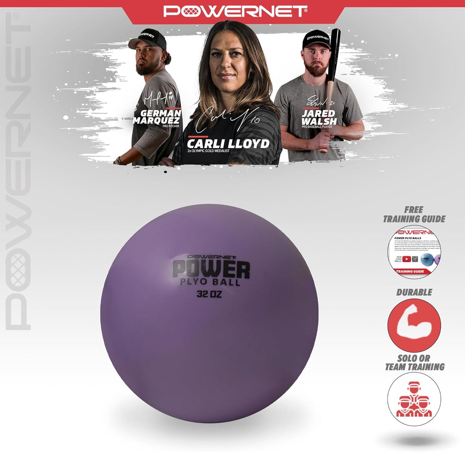 PowerNet Power Plyo Ball (32 oz) - Maximum Velocity Sports