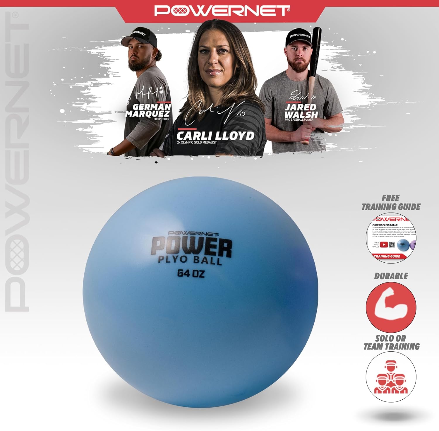 PowerNet Power Plyo Ball (64 oz) - Maximum Velocity Sports