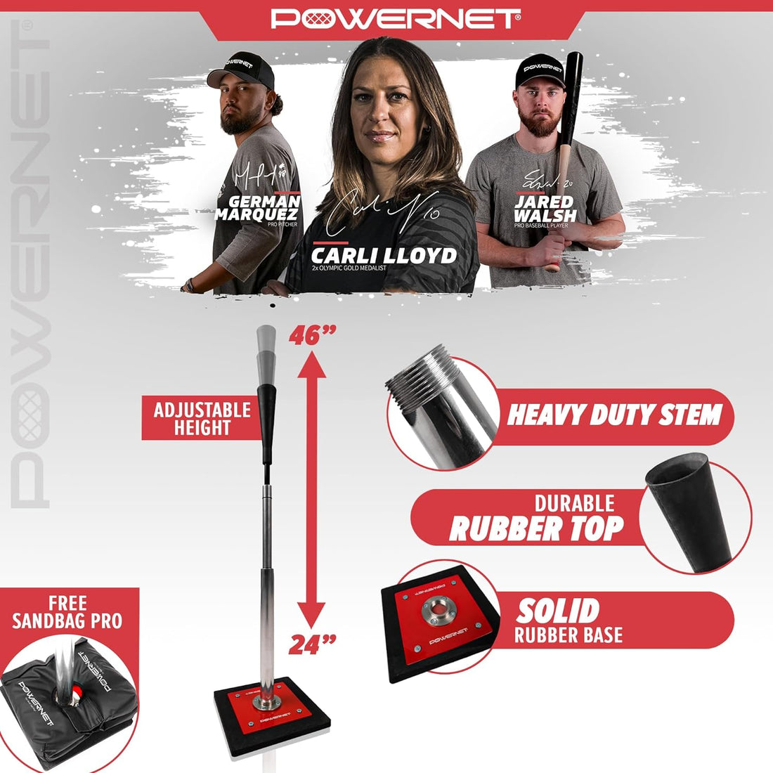 PowerNet Pro Batting Tee - Maximum Velocity Sports