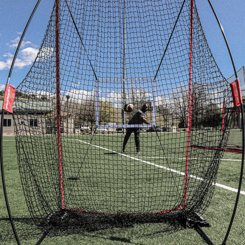 PowerNet Sideline Trainer 7 x 4 FT Football Kicking Net - Maximum Velocity Sports