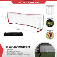 PowerNet Soccer Goal 24 x 8 - Maximum Velocity Sports
