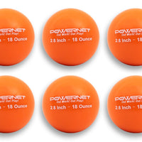 PowerNet Weighted Training Balls 2.8" Baseball 6 Pack - Maximum Velocity Sports