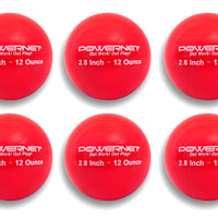 PowerNet Weighted Training Balls 2.8" Baseball 6 Pack - Maximum Velocity Sports