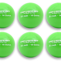 PowerNet Weighted Training Balls 3.2" Softball Size 6 Pack - Maximum Velocity Sports