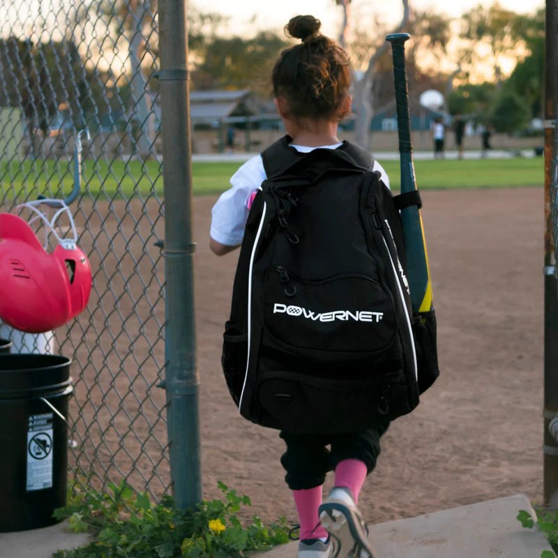 PowerNet Youth Starter Backpack Dual Bat and Cleat Carrier - Maximum Velocity Sports