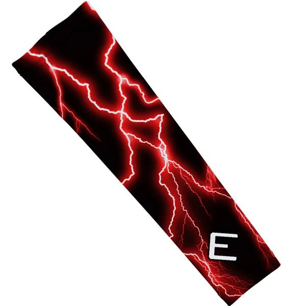 Red Lightning Arm Sleeve - Maximum Velocity Sports