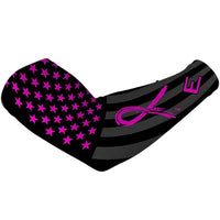 Shadow USA Flag Arm Sleeve - Breast Cancer Awareness Edition - Maximum Velocity Sports