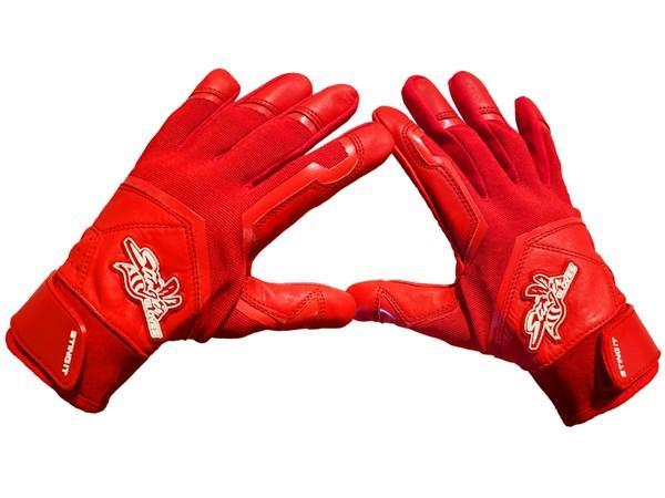 Stinger - Color Crush RED Batting Gloves - Maximum Velocity Sports