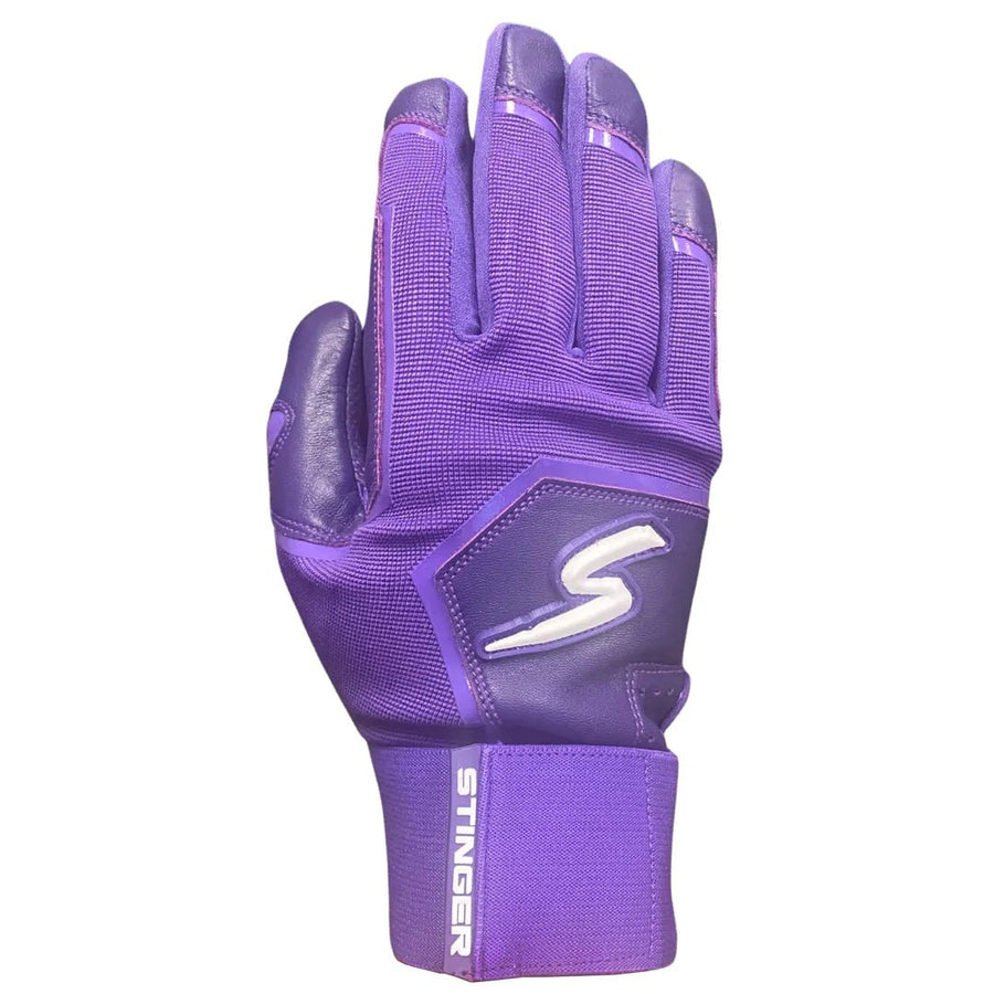 Stinger Winder Series Purple Batting Gloves - Maximum Velocity Sports
